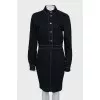 Dark blue denim dress