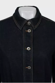 Dark blue denim dress