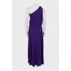 Purple One Shoulder Maxi Dress