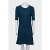Knitted dress with buttons
