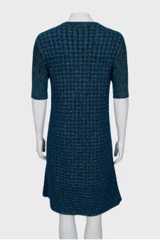 Knitted dress with buttons
