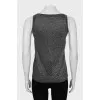 Silver slim fit tank