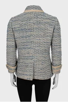 Fitted jacket with collar