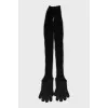 Long knitted gloves