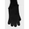 Long knitted gloves