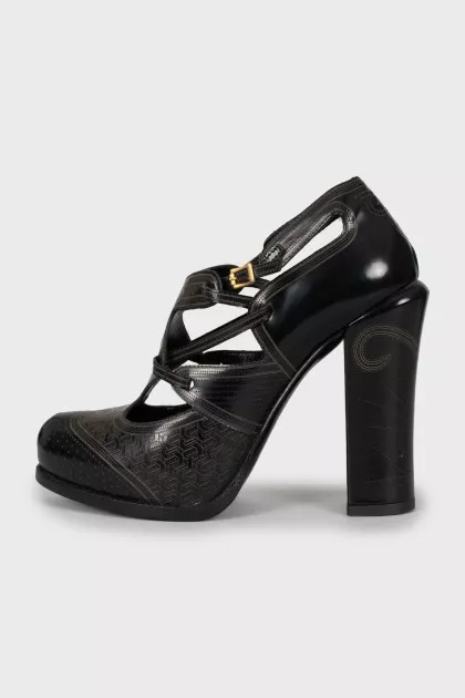 Perforated Ankle Boots