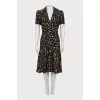 Printed dress with short sleeves