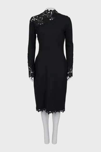 Black fitted dress