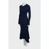 Blue ribbed dress