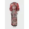Semi-sheer printed maxi dress