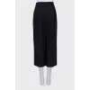 Black straight culottes