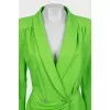 Light green dress with accent shoulders