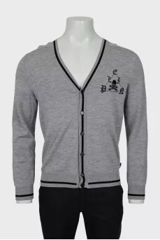 Men's wool cardigan