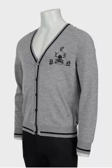 Men's wool cardigan