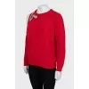 Knitted off shoulder sweater