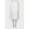 Pleated skirt with lace