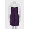 Bodycon dress with raised seams