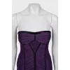 Bodycon dress with raised seams