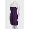 Bodycon dress with raised seams