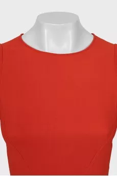 Red fitted mini dress