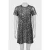 Animal print sequin dress