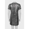 Animal print sequin dress