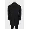 Men's gray straight coat
