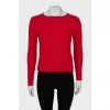 Cropped cashmere sweater