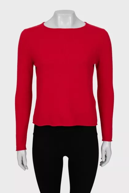 Cropped cashmere sweater
