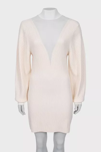 Wool dress with tag