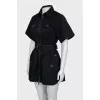 Fitted dress with patch pockets