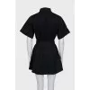 Fitted dress with patch pockets