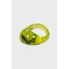 Massive crystal ring