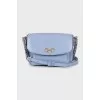 Crossbody bag with gold hardware