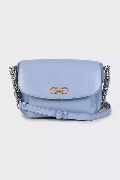 Crossbody bag with gold hardware