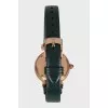 Green watch with tag