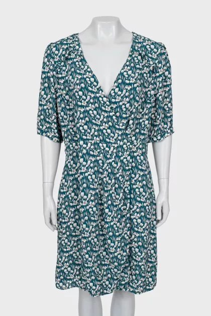 Floral wrap dress