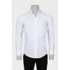 Men's white fitted shirt
