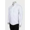 Men's white fitted shirt