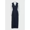 Blue dress with cutout back