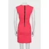 Pink draped mini dress
