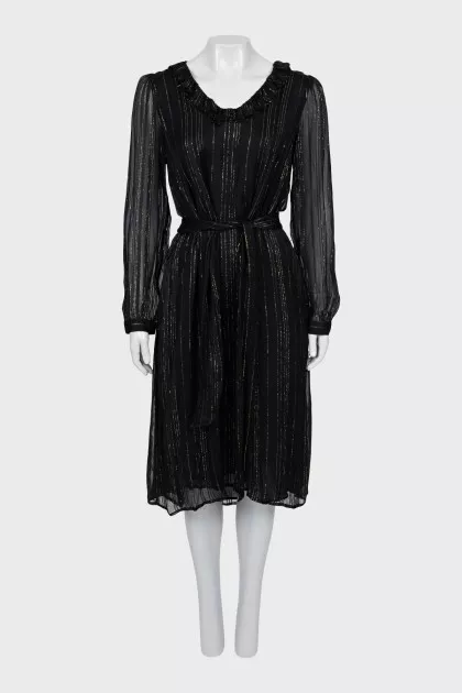 Black dress with lurex