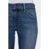 Mid-rise blue skinny jeans
