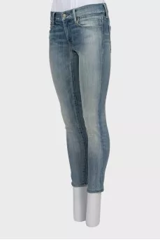 Low Rise Blue Skinny Jeans