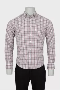 Men's Slim Fit Plaid Shirt