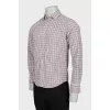 Men's Slim Fit Plaid Shirt