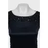 Blue dress decorated with stones