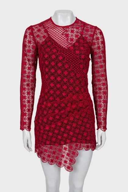 Slim fit woven dress