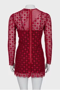 Slim fit woven dress
