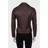 Brown leather jacket